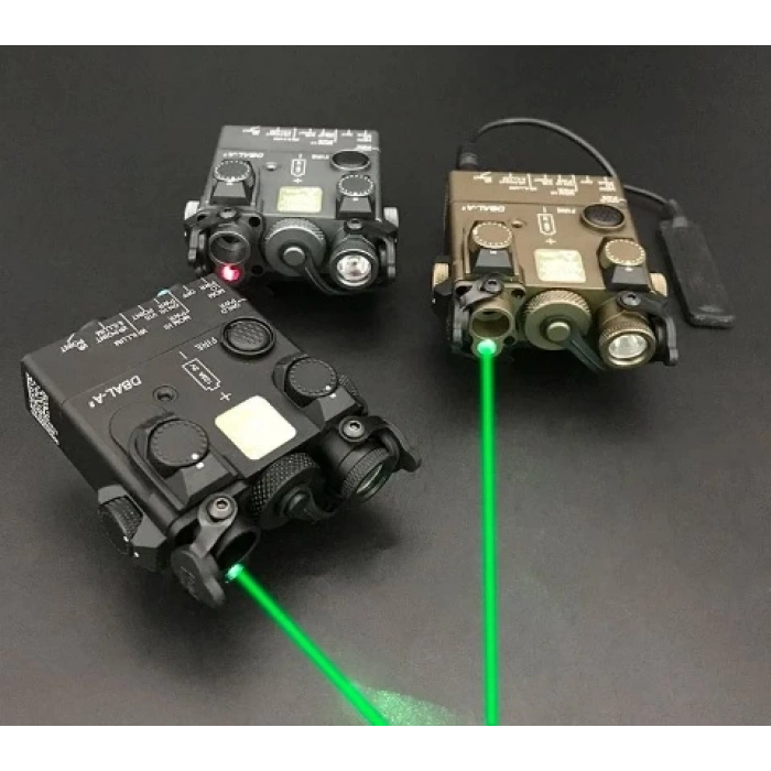 DBAL - Metal DBAL-A2 Light Laser Aiming Green IR PEQ Torch Strobe Light Yeşil LAZER Airsoft