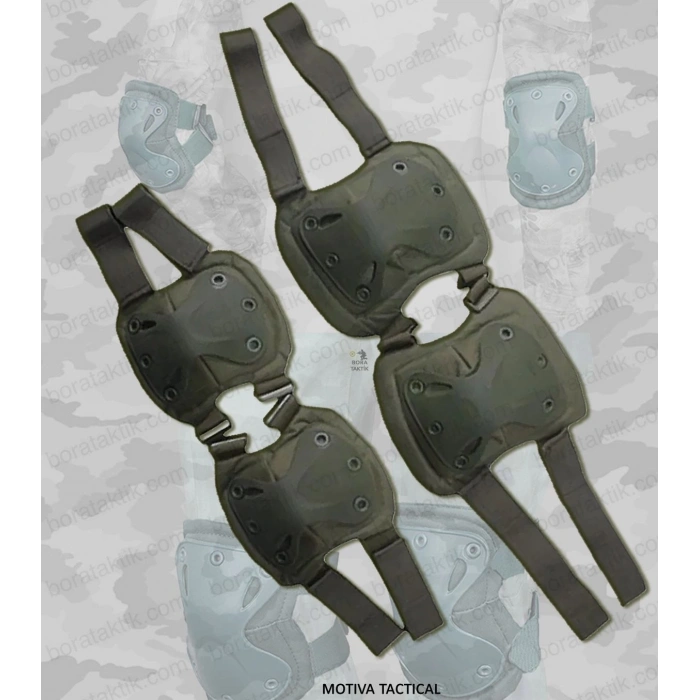 Dizlik Dirseklik Seti 4 Parça Haki