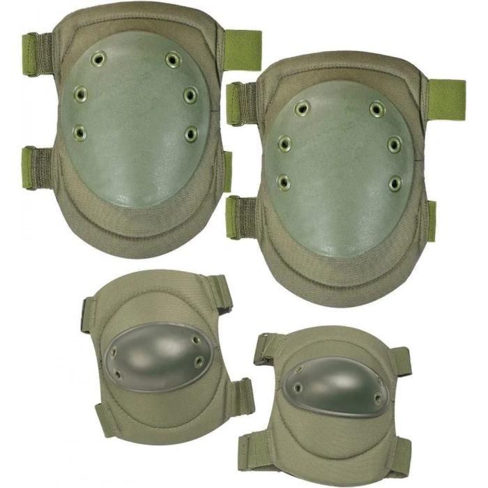 Dizlik Taktik Dirseklik Seti Haki Yeşil