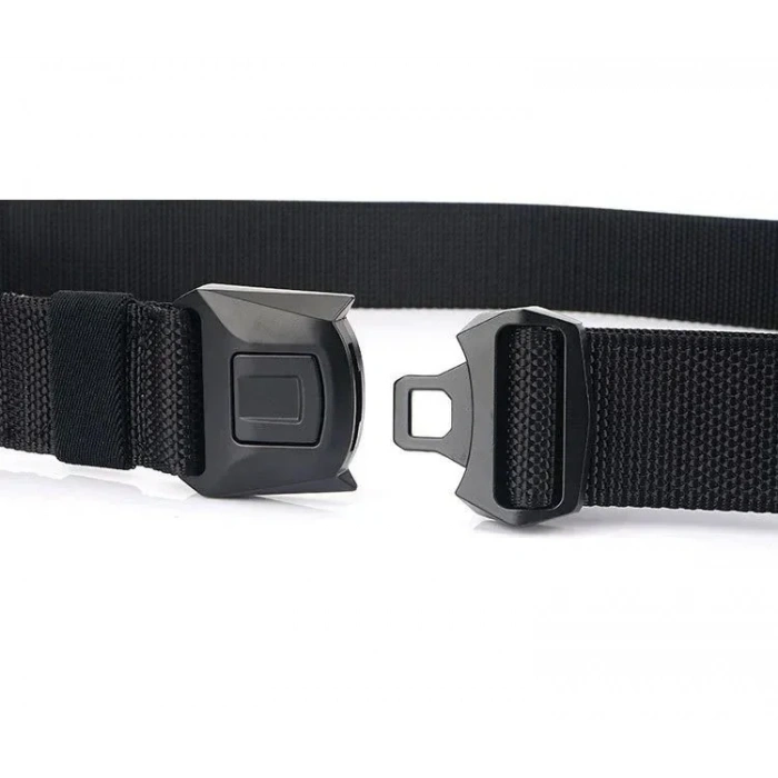 Düğmeli Çelik Tokalı Siyah Taktik Kemer İthal 38mm Genişlik