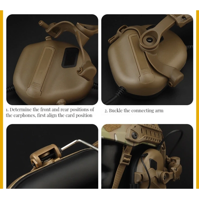 EARMOR-MOD3 KULAKLIK İÇİN KASKA TAKMA BRAKETİ ,KULAKLIK ADAPTÖRÜ