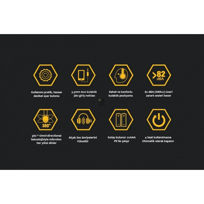 Earmor M30 Elektronik Atış Kulaklığı