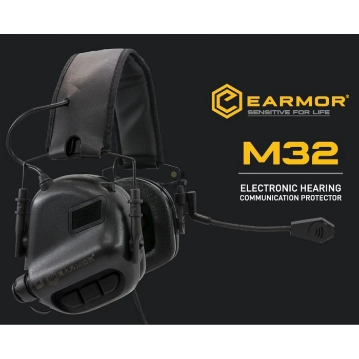 Earmor M32 MOD3 MIKROFONLU Aktif Koruma Atış Kulaklığı