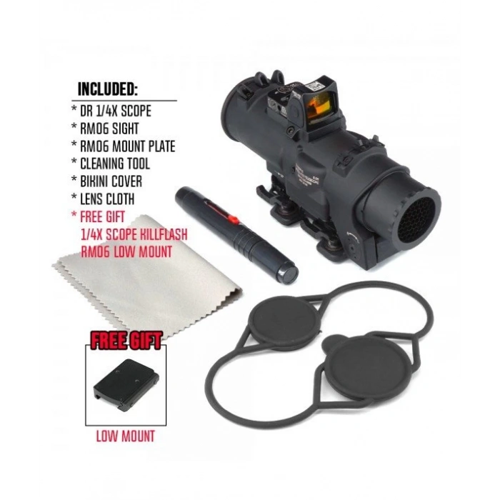 ELCAN SPECTERDR GEN3 1-4X Reddotlu SCOPE MIL-SPEC Airsoft Klon