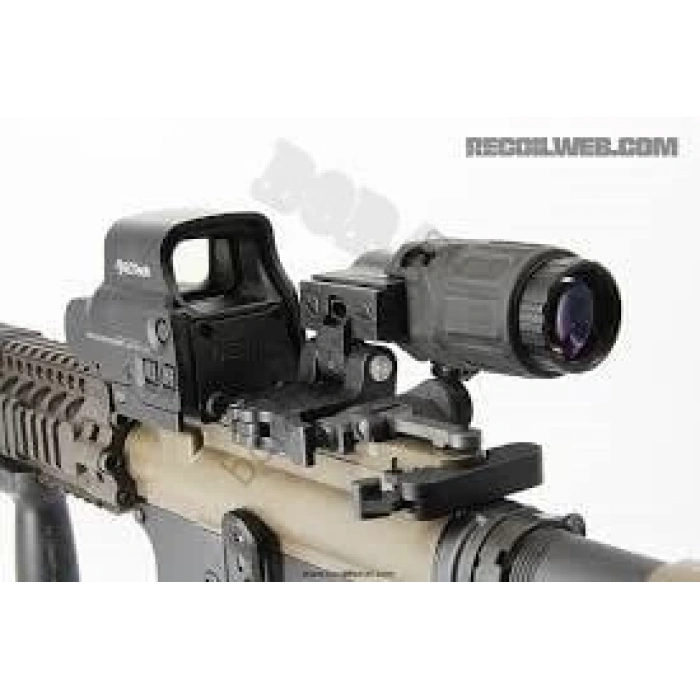 Replika EOTech G33 STS 3X Yakınlaştırıcı - Yana Katlanır Ayaklı -Siyah ve Çöl Rengi Magnifier Atışa Dayanıklı ASKERİ ÜRÜN