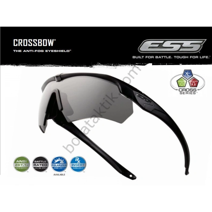 ESS Crossbow TR-90 3 Lens Askeri Koruyucu Balistik Taktik Polarize Gözlük - Replika