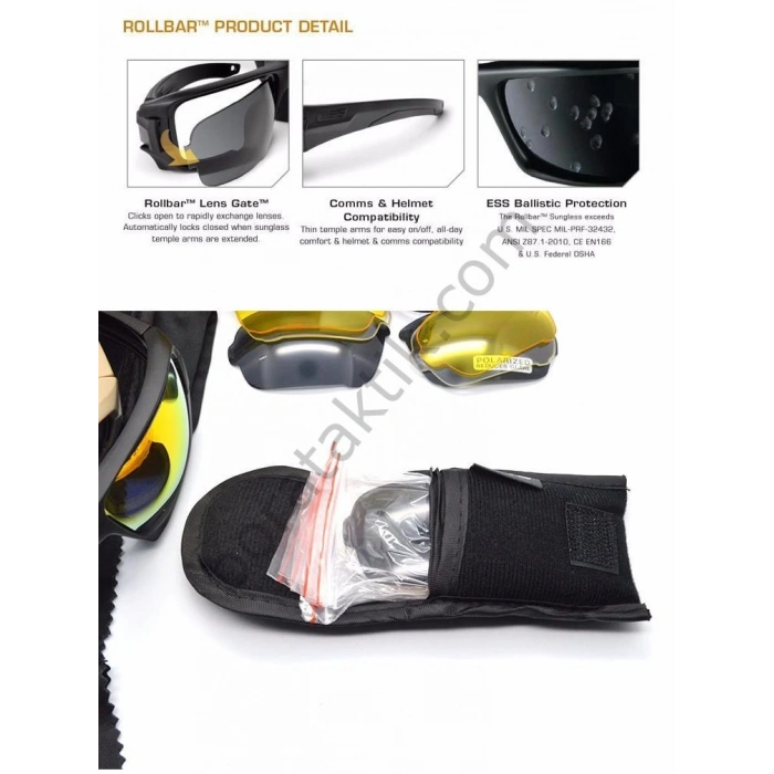 ESS Rollbar Terrain Ballistic 4 Lens Gözlük