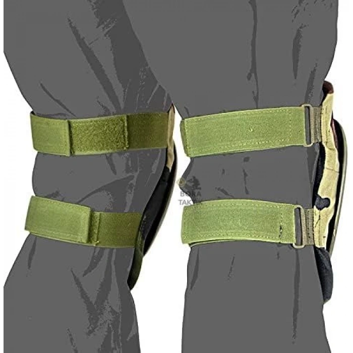 Dizlik Taktik Dirseklik Seti Haki Yeşil