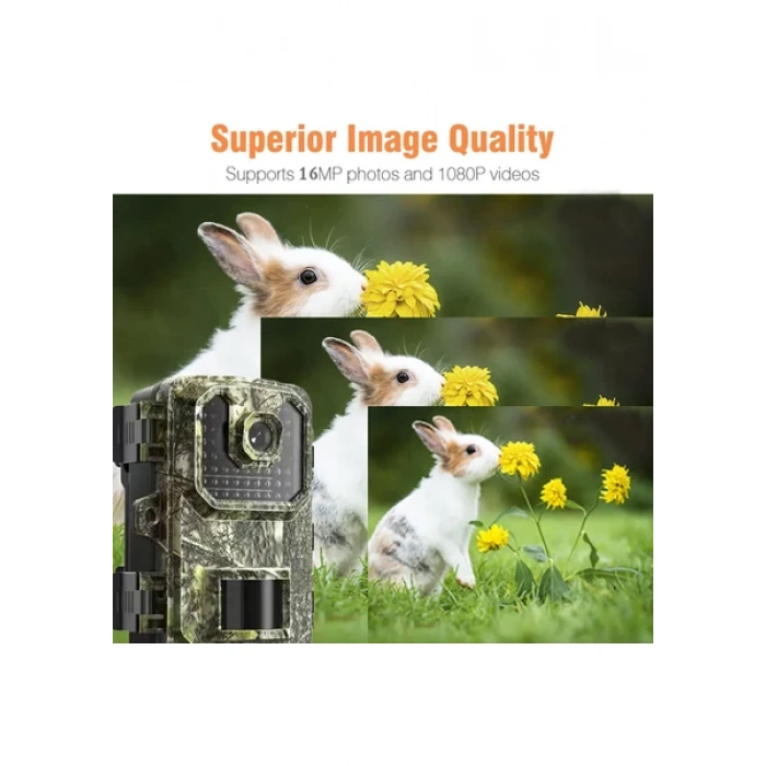 Fotokapan Kamera 4k Gece Görüşlü 2 Inç Tft Ekran Su Geçirmez