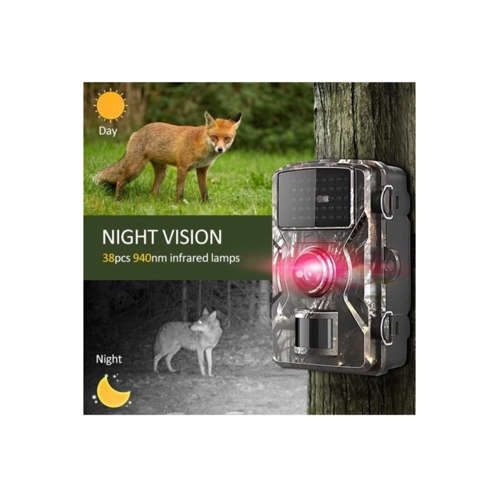 Fotokapan Kamera 16mp Full Hd 1080p Gece Görüşlü 2 Inç Lcd Ekran Su Geçirmez