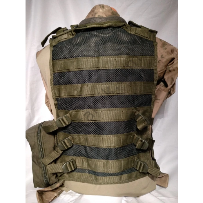 G3 HK Hücum Yeleği Haki Fileli (Plakalıklı)