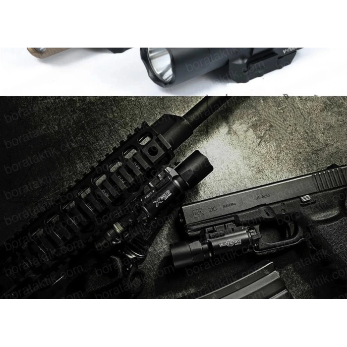 Surefire X300 METAL TAKTİK TABANCA TÜFEK FENERİ 500 LÜMEN