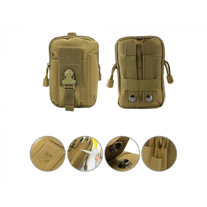 Göğüs CEBİ Fermuarlı ,Göğüs Çantası Fermuarlı, Molle Bag,Military tactical molle belt pouch