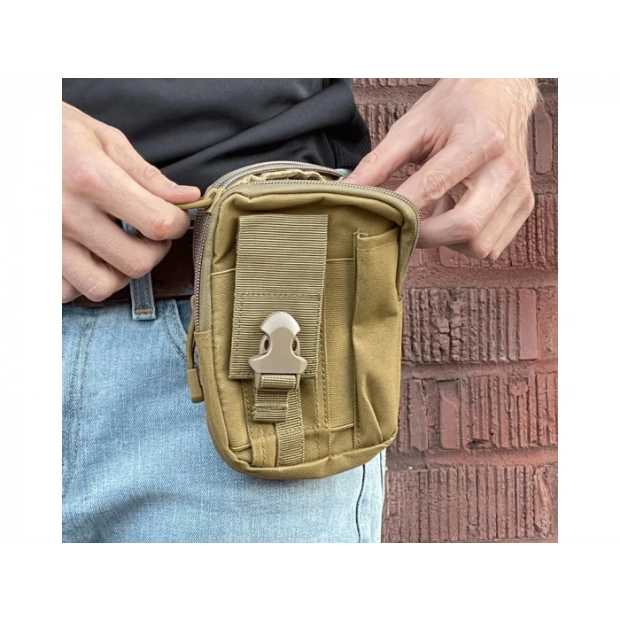Göğüs CEBİ Fermuarlı ,Göğüs Çantası Fermuarlı, Molle Bag,Military tactical molle belt pouch