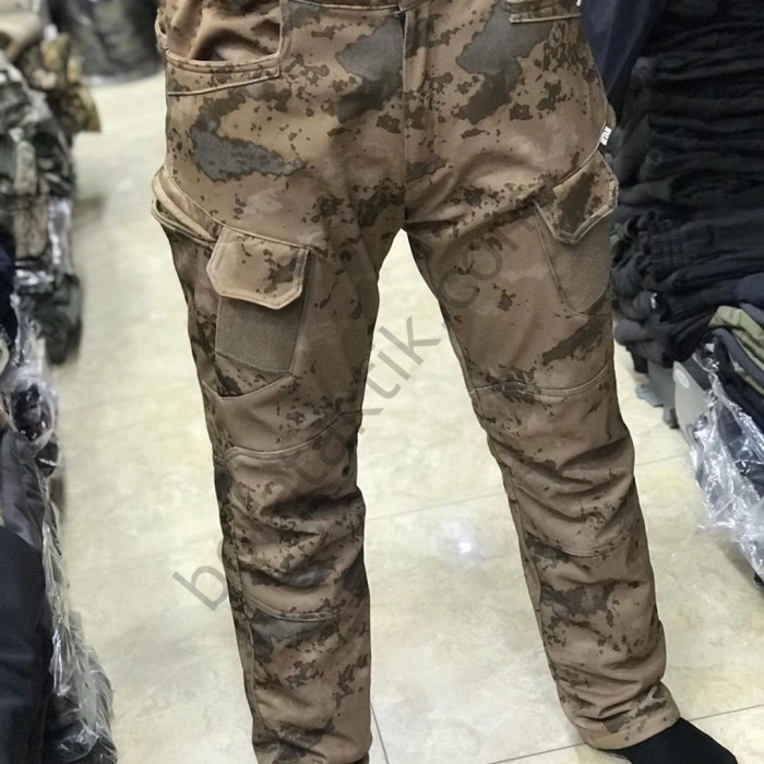 Goratex Soğuk İklim Softshell Mont Pantolon Jandarma Kamuflaj Special Marka