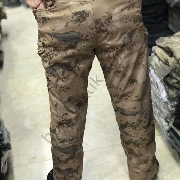 Goratex Soğuk İklim Softshell Pantolon Jandarma Kamuflaj