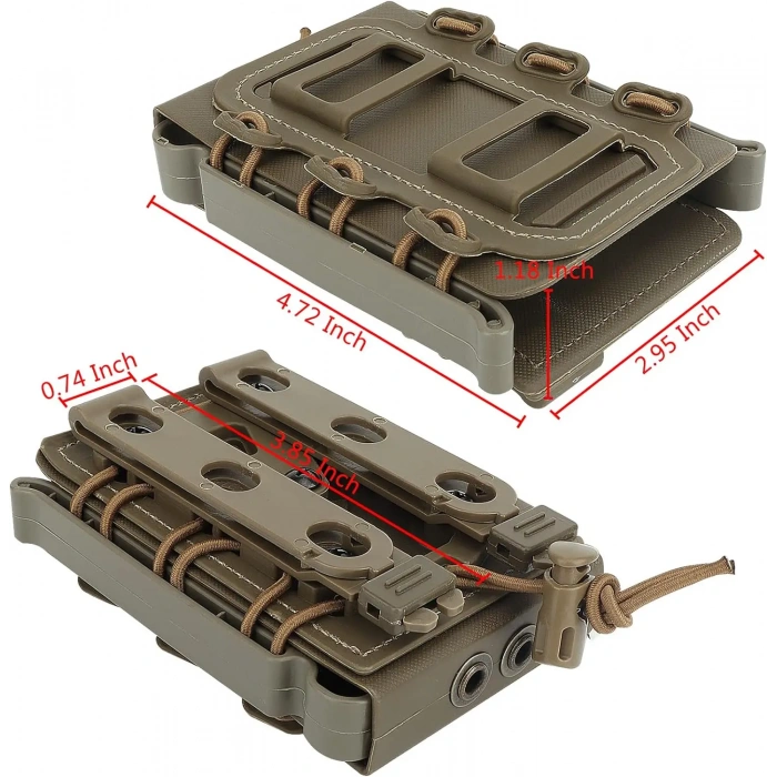 12-20-36 KB 5.56 Hızlı Şarjör Cebi Cebi Plastik Fast Mag Pouch Model