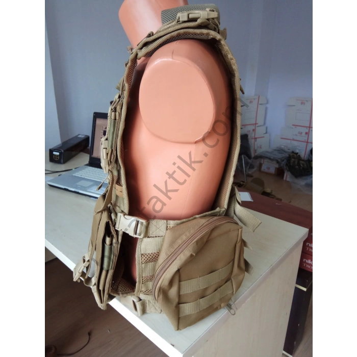 HK G3 Hücum Yeleği Fileli 4lü  (Plakalıklı)