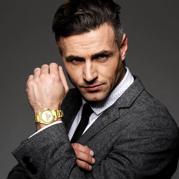 Şarj Edilebilir Çakmaklı Metal Erkek Kol Saati