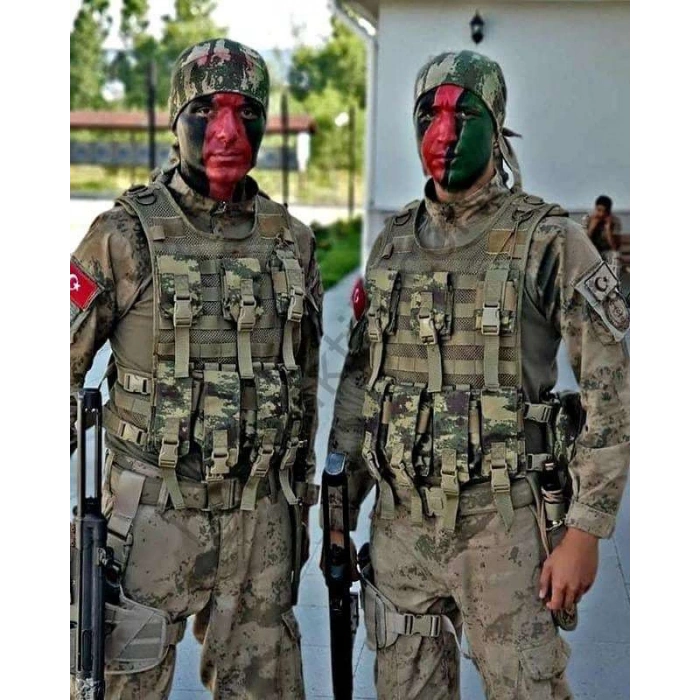 Hücum Yeleği Çöl Kamuflaji Yeni Tip Hk33 (Plakalıklı)