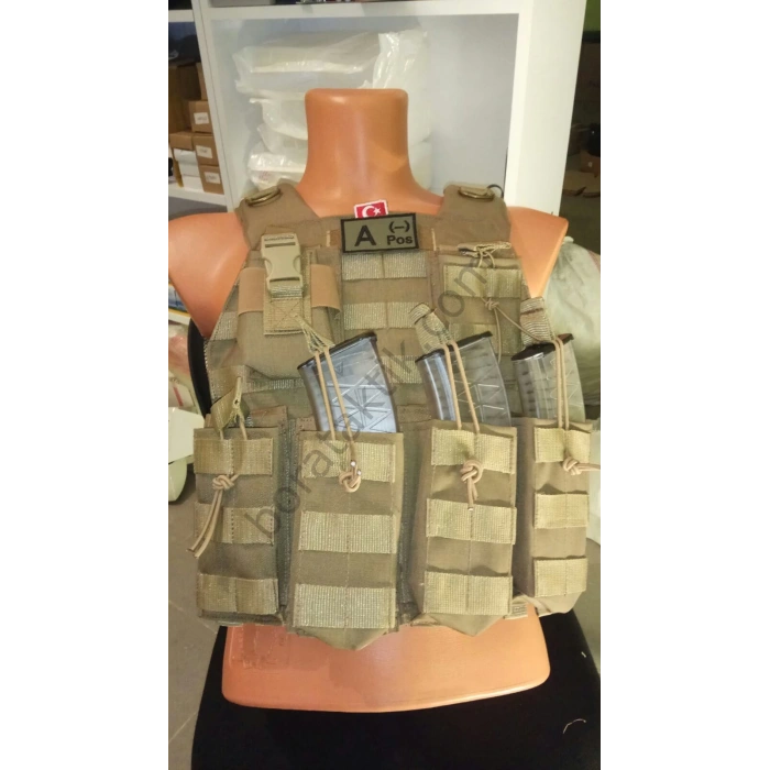 Hücum Yeleği Çölrengi Göbek Üstü HK33 -G3 (Plakalıklı)