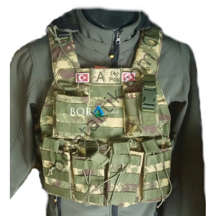 Hücum Yeleği HK33 G3 Göbek Üstü 5,56 -7,62   (Plakalıklı)
