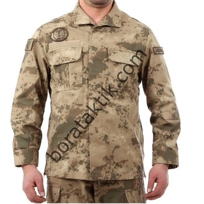 Jandarma Kamuflaj ORJİNAL UZUNKOL Gömlek