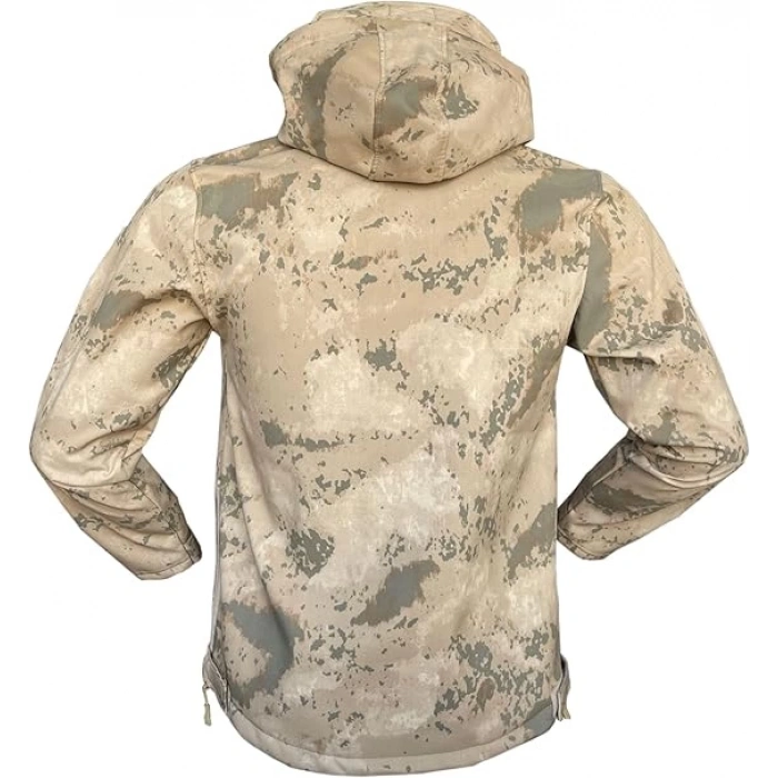 Jandarma Kamuflaj Softshell Mont Kışlık