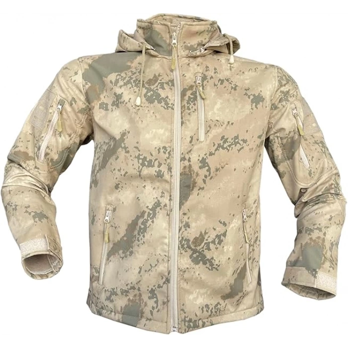 Jandarma Kamuflaj Softshell Mont Kışlık