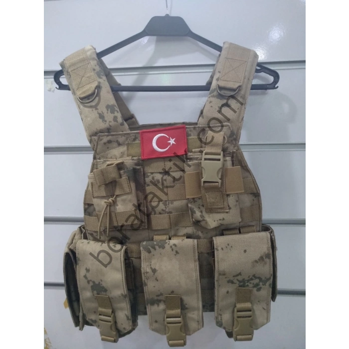 Jandarma Yeni Tip Mpt76 Hücum Yeleği (Plakalıklı) Kapaklı