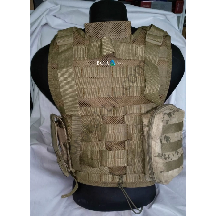 Jandarma YeniTip HK G3 Hücum Yeleği 5li Göğüs Çantalı (Plakalıklı)