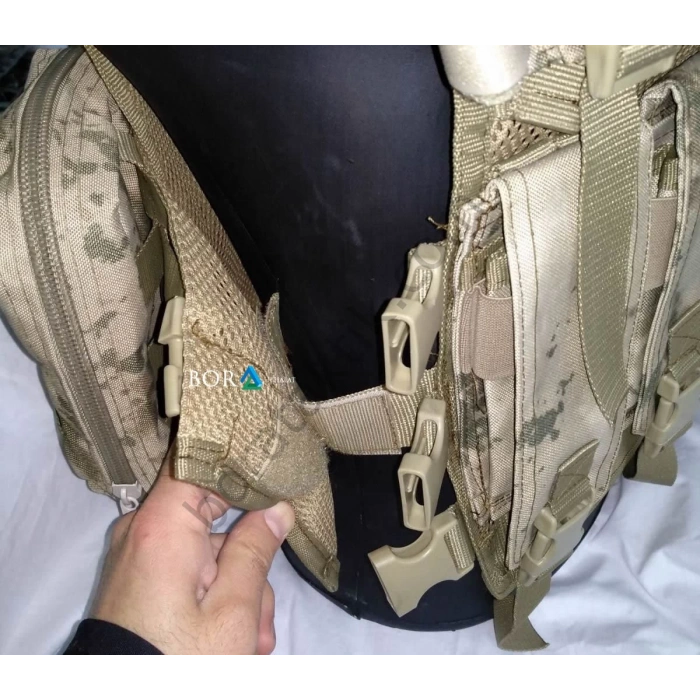 Jandarma YeniTip HK G3 Hücum Yeleği 5li Göğüs Çantalı (Plakalıklı)