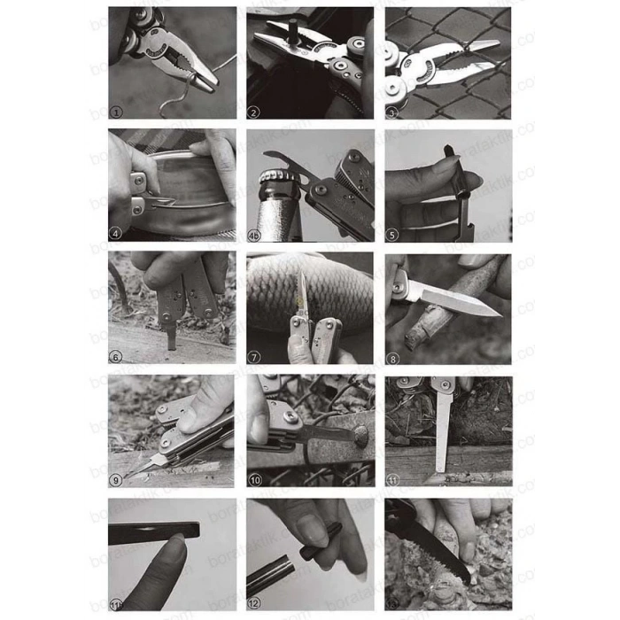 Jeep Multi Tool Çok Amaçlı Pense / Çakı , Bear Grylls Ultimate