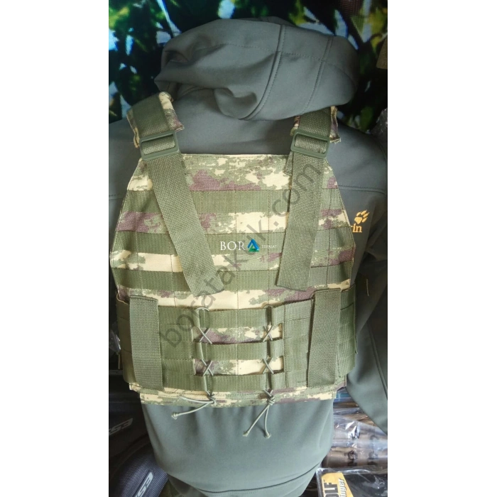 Kapaklı Cepli Hücum Yeleği Göbek Üstü Hk33, G3, MPT76