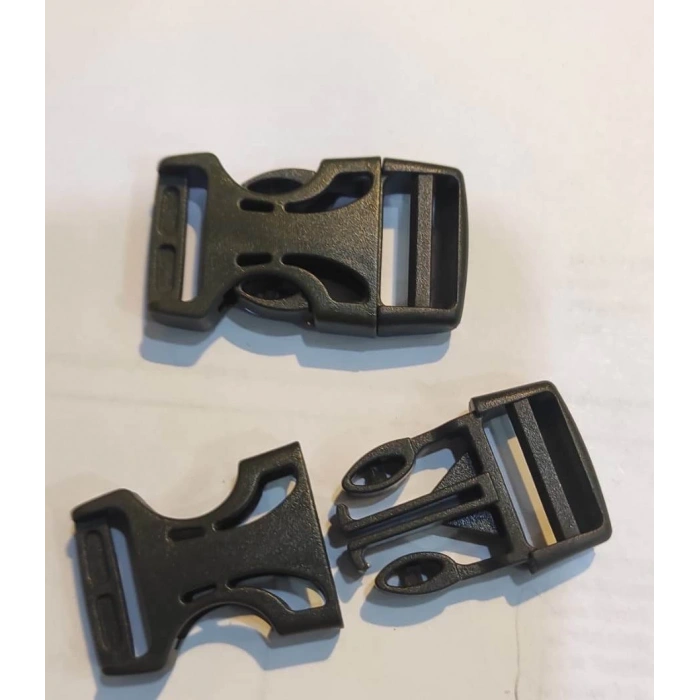 Kask Çene Kayışı Plastik Klipsi Haki Renk (20mm Kolon Kanal Genişliği içindir)