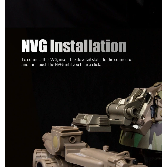 TV/BIN3 Çift Tüplü Binoküler Gece Görüş Gözlüğü Bağlantı Aparatı metal,Kask Gece Görüş Bağlantı Aparatı Metal