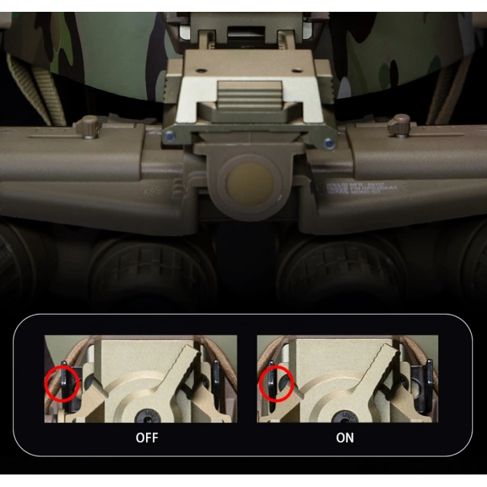 TV/BIN3 Çift Tüplü Binoküler Gece Görüş Gözlüğü Bağlantı Aparatı metal,Kask Gece Görüş Bağlantı Aparatı Metal