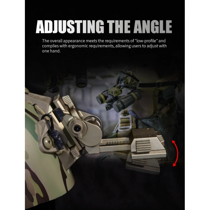 TV/BIN3 Çift Tüplü Binoküler Gece Görüş Gözlüğü Bağlantı Aparatı metal,Kask Gece Görüş Bağlantı Aparatı Metal