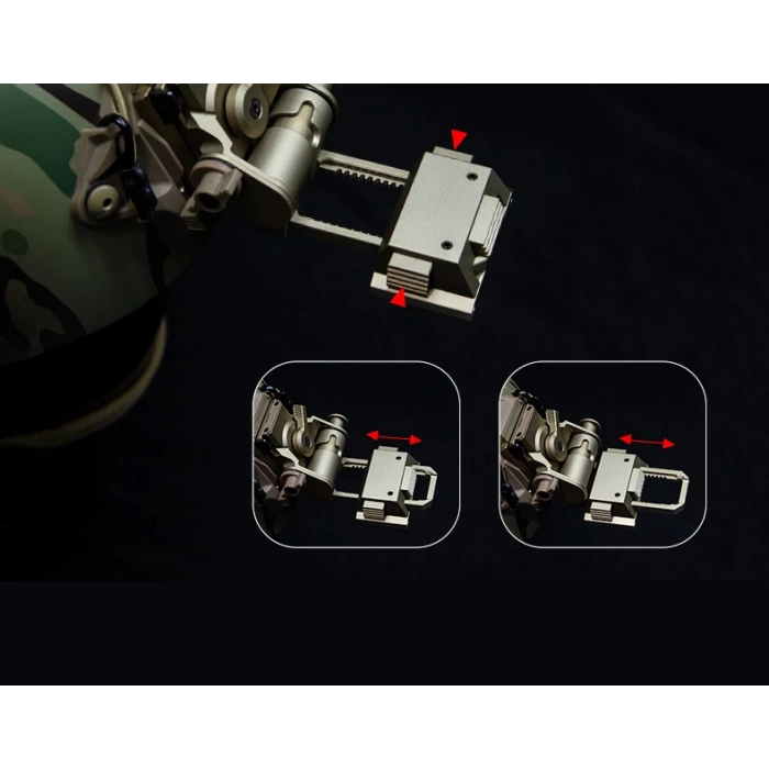 TV/BIN3 Çift Tüplü Binoküler Gece Görüş Gözlüğü Bağlantı Aparatı metal,Kask Gece Görüş Bağlantı Aparatı Metal