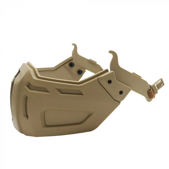 Kask İçin Koruyucu Maske ,Airsoft Yüz Maskesi Ghost Yarım Yüz Polimer Maske