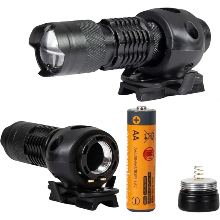 Kask için Yanraylara Fener Takma Aparatı 22mm