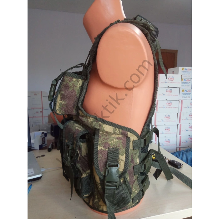 Keleş Hücum Yeleği Fileli 4 Şarjorlüklü (Plakalıklı)