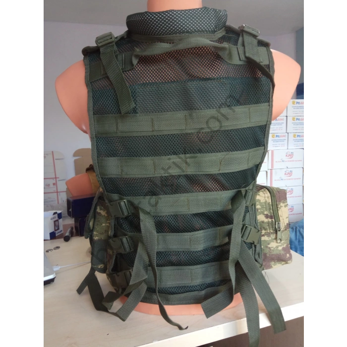 Keleş Hücum Yeleği Fileli 4 Şarjorlüklü (Plakalıklı)