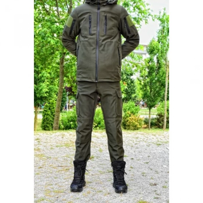 KIŞLIK Mont Pantolon TAKIM ,İçi Polar Tan Rengi