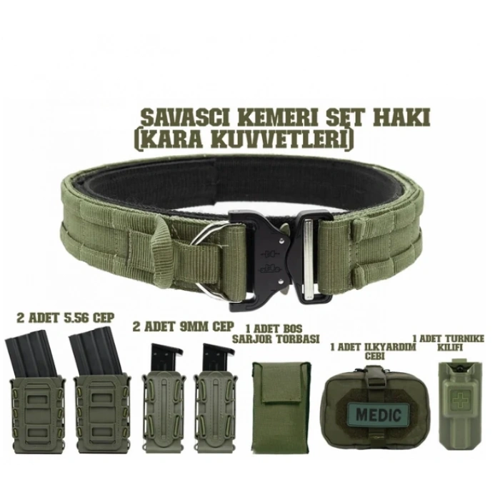 Komando Kemer Seti (Kara Kuvvetleri) Haki - TAN - -SİYAH