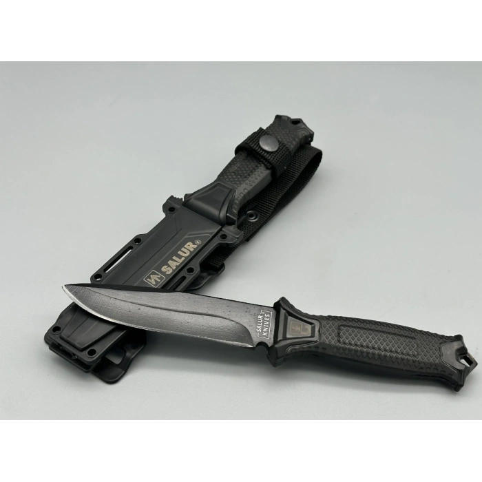 Komando Ve Avcı Bıçağı Çöl Renk Plastik Kılıflı