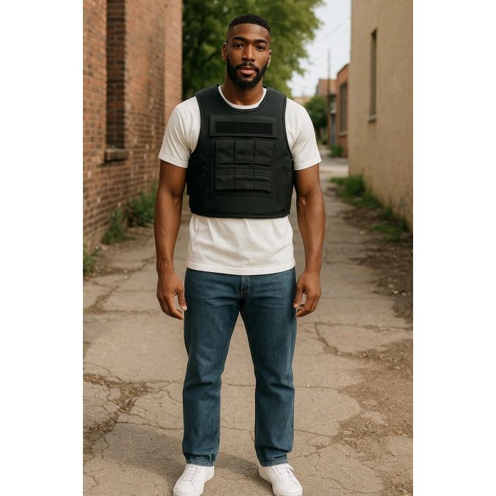 KURŞUN Geçirmez Özel Güvenlik Yeleği Siyah ,Şarjörlüklü BALİSTİK YELEK SEVİYE 3a KURŞUN Geçirmez