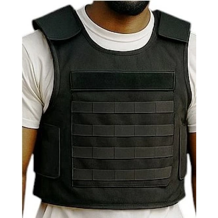 KURŞUN Geçirmez Özel Güvenlik Yeleği Siyah ,Şarjörlüklü BALİSTİK YELEK SEVİYE 3a KURŞUN Geçirmez