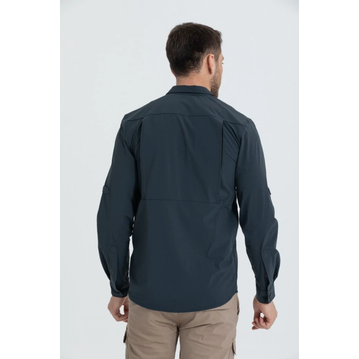 Likralı Olimpos TAKTİK KORUMA GÖMLEĞİ Outdoor Gömlek Cascades Explorer Füme