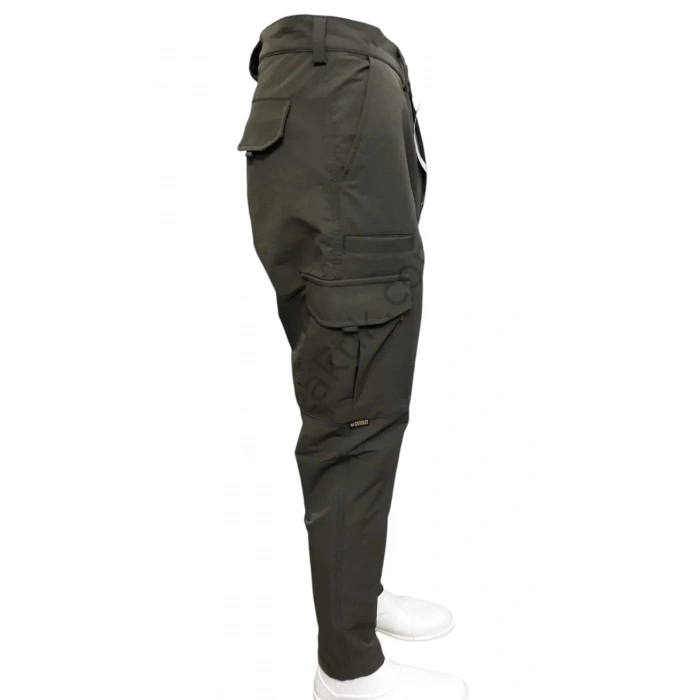 Likralı Taktik Kargo Pantolon Haki SPECİAL Su İtici
